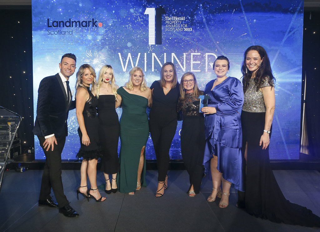 The Northwood North East team collecting the award for Scotland’s Estate Agency of the Year.