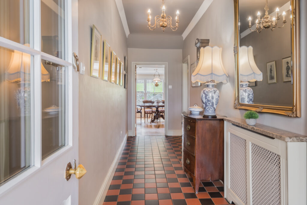 Hallway in a house for sale.