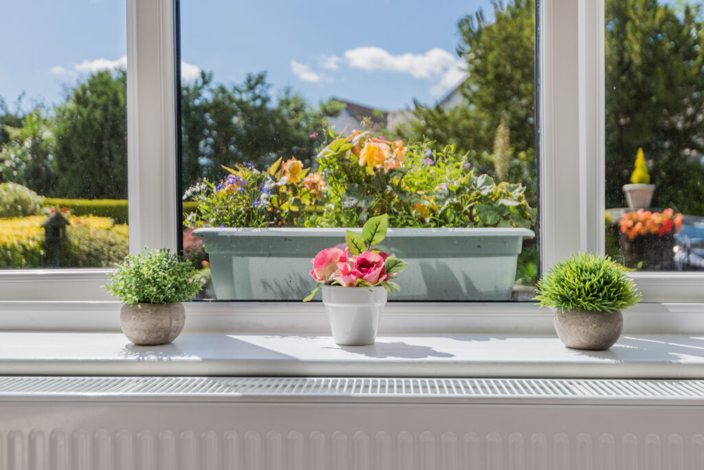 Window with a view to the garden