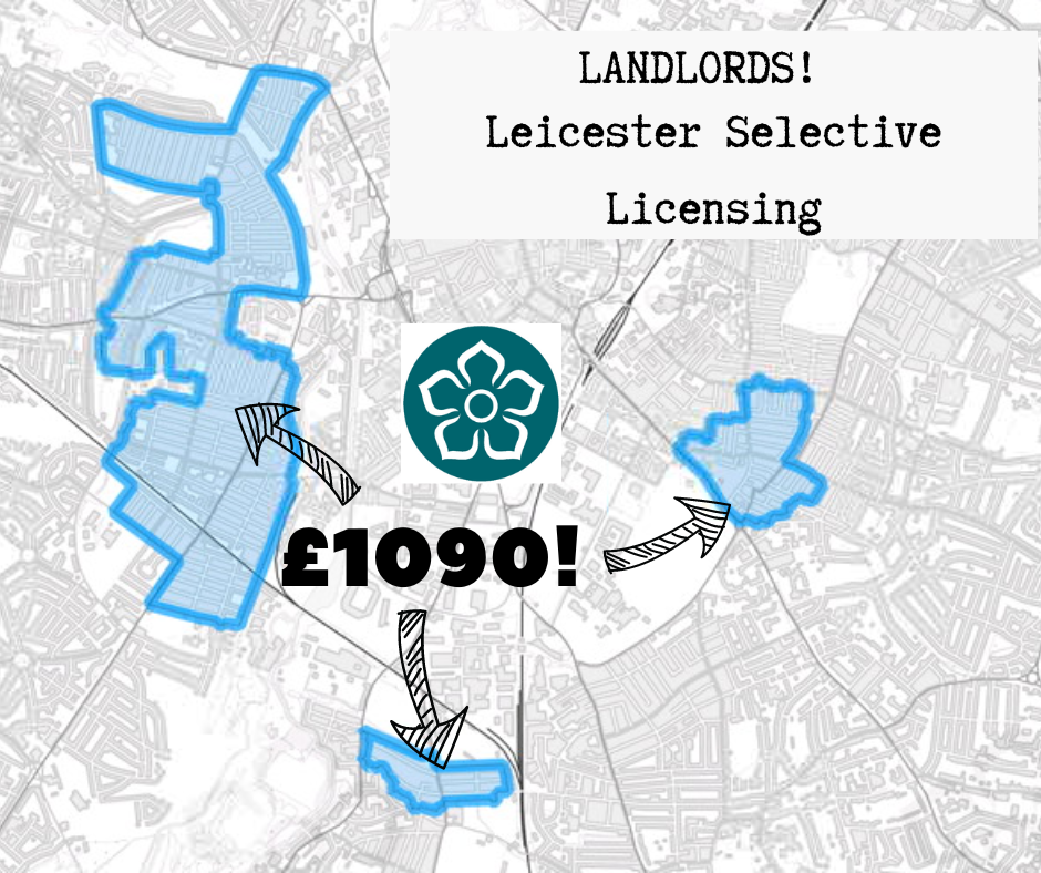 Leicester selective licensing map