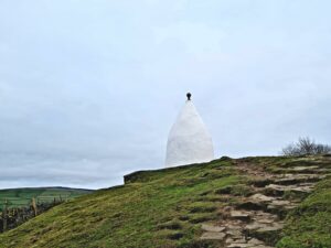 Landscape view of the structure of White Nancy