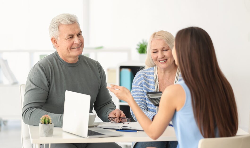 Sellers reviewing asking price options with expert guidance