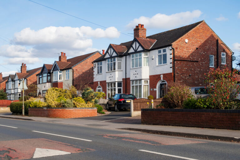 Row of semi-detached houses in Portsmouth neighbourhood, representing rising property values and opportunities to upsize in 2026