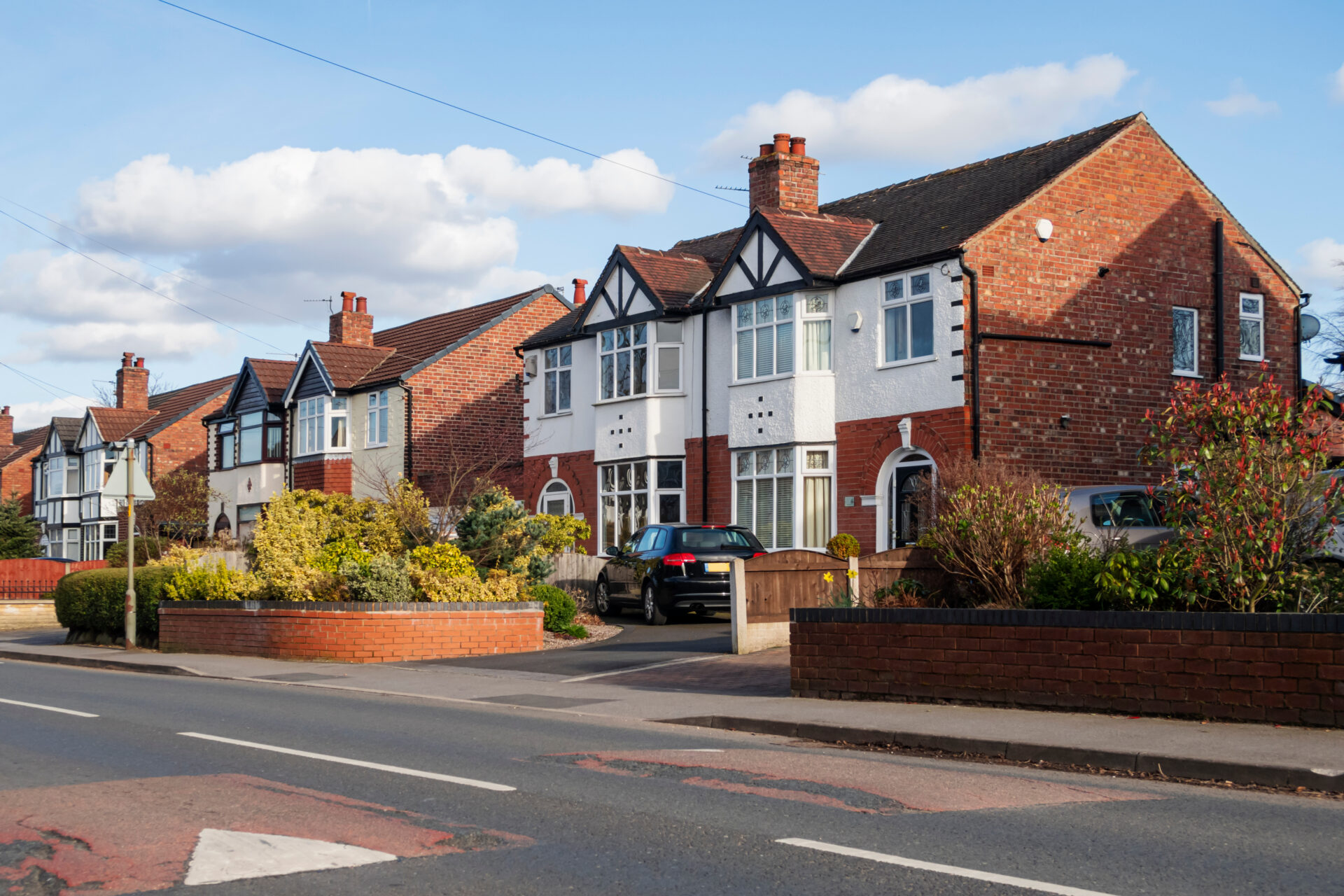 Row of semi-detached houses in Portsmouth neighbourhood, representing rising property values and opportunities to upsize in 2026